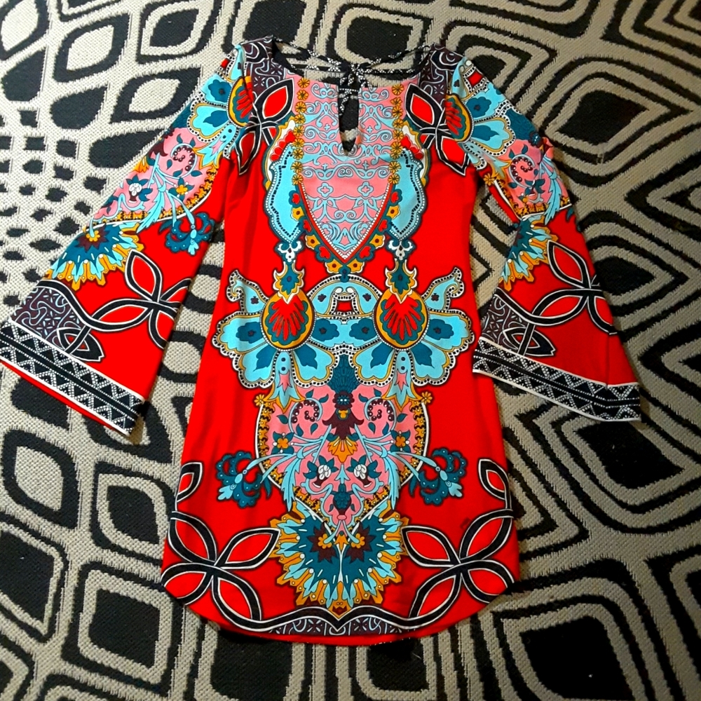 Hale Bob Valari floral Starburst dress